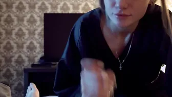 Hot Blonde Plays and Blows Dick inside the morning-DozzaZanoza