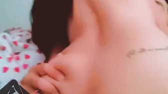 Giving him rough into the butt he swallows it all and the