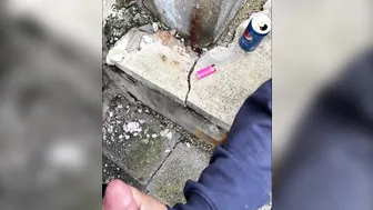 Homeless Woman Jerks me off into Outside | Real Iphone Tape of me Pulling my Penis out on Stranger