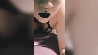 Gothic BBW Banged from behind
