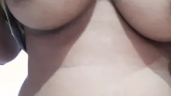 Stepmom Plays with her Beautiful Tits - Tit  Nipple Play