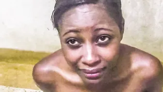 Obedient African 18 Kneels and Begs for my Cum on her Face