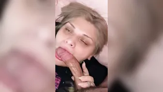 Daddy Shoves Huge Cock into Throat