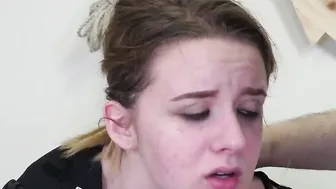 Teary analized 19 year old sub chick wrecked