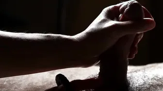 Finger Fuck a Gigantic Penis with a Pvc Ring for an Erection