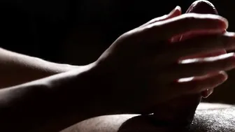 Finger Fuck a Gigantic Penis with a Pvc Ring for an Erection
