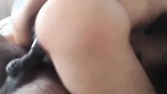 Hot Hispanic Ride and Creams on Cock like she Owns it