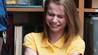 Vulnerable russian 18 yo thief Catarina Petrov serving a filthy LP officer