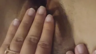 Love Watching her Play with her Cunt while I Banged her