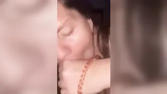 Sucking Off Whipped Cream off Daddy