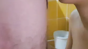 I love being nailed into the toilet into front of the mirror.