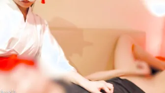 He precum is out of control just from his blowjob resting on my lap while I caress it
