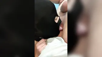 She licks her bfs bald and tight booty