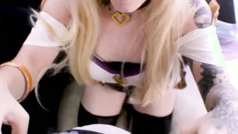 Ahri KDA Rough double penetration and head Swimming goggles