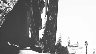 تحديات مراهقة وقحة | Lewd Pakistani Teens inside niqab and underwear Smoking on terrase inside mountains