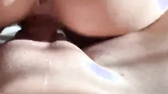 Her tight vagina is full to the brim