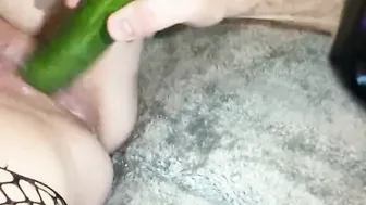 Plowed with cucumber until I squirt