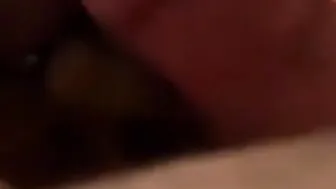 Me jerking off while my gf ride a fat latex dick