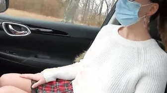 Pick-Up Stranger Fucks A Hot Student In The Backseat Of Her Dad's Car
