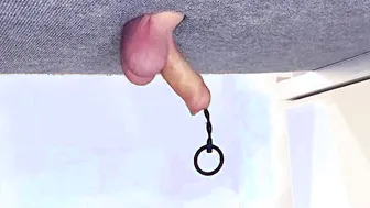 Lover plays with foreskin and urethra