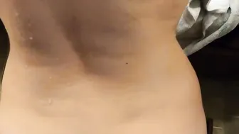 Daughter caught by stepfather taking shower then give oral sex