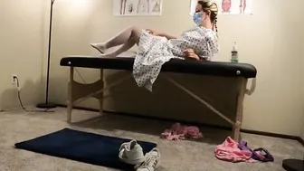 Daughter visits her family doctor and fucks his mature penis