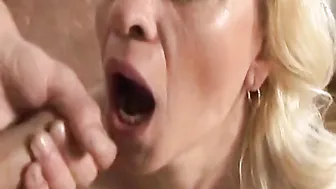 Gives grandmother some cum