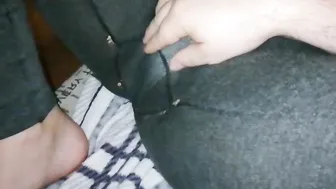 Stepson Licks My Smelly Soles And Jerks Off On My Foot While