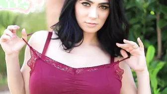 See Luna Amor exposing her body curves and gigantic juicy melons