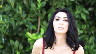 See Luna Amor exposing her body curves and gigantic juicy melons