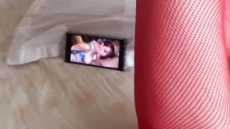My latin ex-wife incredible old mother loves masturbating watching porn insane orgasms