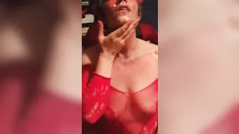 Demon Hot getting a facial
