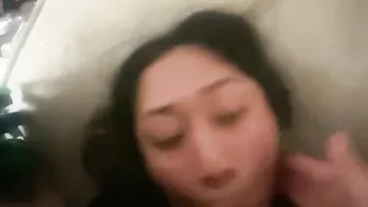 Hispanic hard facefuck cummed