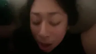 Hispanic hard facefuck cummed