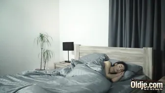 Grandpa fucks 18 shoves his penis into her rough and