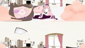 [VR 360 4K] Lulu Suzuhara Nijisanji Vtuber Hand Job and Doggy Style
