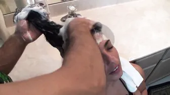 Taboo Hair Washing JOI and Lathered Masturbation