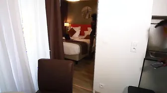 I surprise my star roommate and boned her wildly 