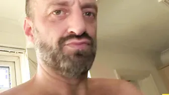 Bound up skank throating dick