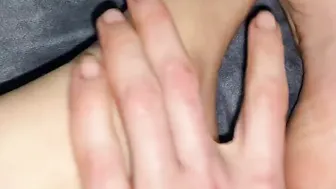 SHOWED HER FOOT RED PEDICURE INSIDE CLOSEUP LOOSE THEM.