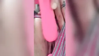 Stuffing my bimbo snatch full with vibrators