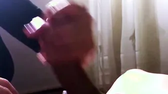 Classmate Jerking Off Gigantic Dick untill Cum - Closeup