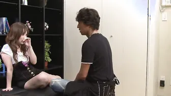 Japanese dark hair Rui Yazawa is pissing uncensored