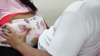 Uncle took advantage of his niece sitting on her legs while having fun