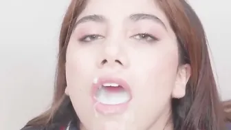 PremiumBukkake - Marina Gold swallows 73 big mouthful cumshots