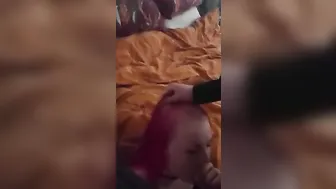Love sucking off his gigantic penis