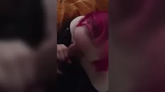 Love sucking off his gigantic penis