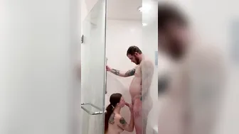 Sweet shower Head with Steamy sex