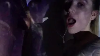 Beauty bimbos Deep Sucking Off Penis till Oral Cummed on the Party