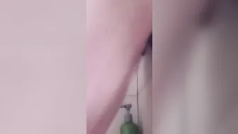 Wifey takes gigantic dick inside shower